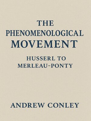 cover image of The Phenomenological Movement